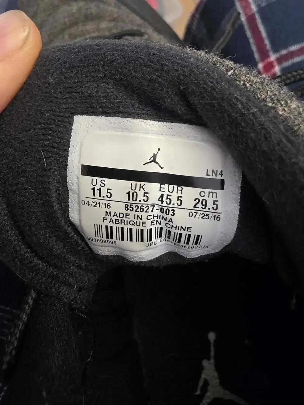 Air Jordan 12 Retro 'Wool' Black/Dark Grey